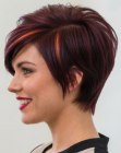 Corte pixie com silhueta em linha A