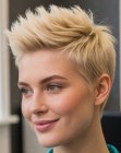 Corte pixie loiro