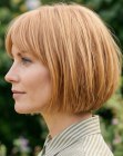 Corte bob arredondado