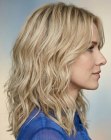 Penteado longo repicado suave