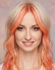 Cabelo laranja moderno
