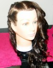 Meio moicano com tran�as