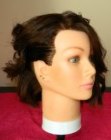 Bob de bico com um falso undercut