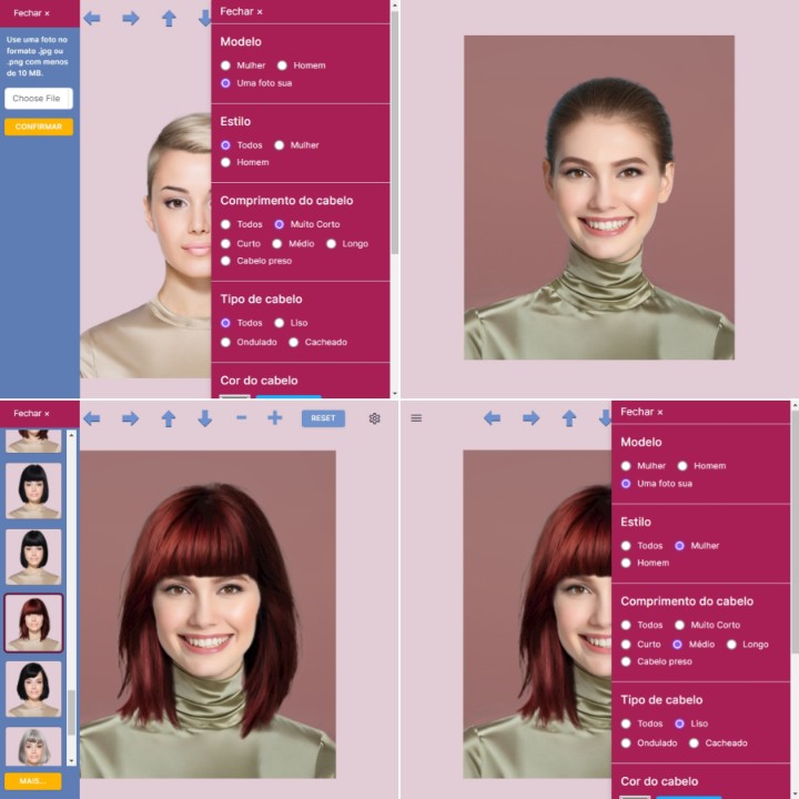 Como experimentar cortes de cabelo em uma foto de você mesmo