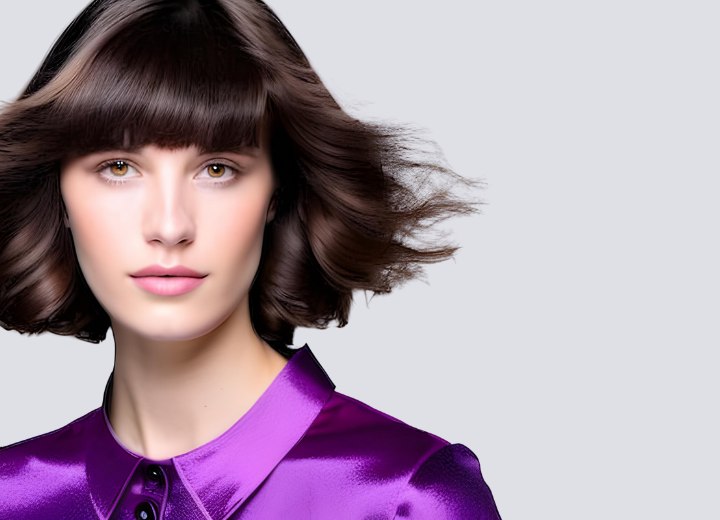Mulher com cabelo difícil